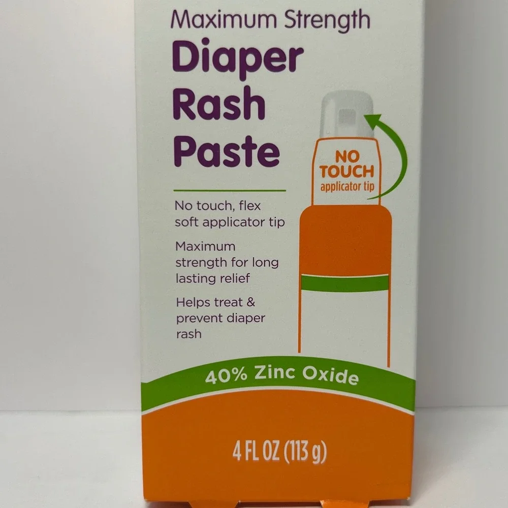 Boogie Maximum Strength Diaper Rash Paste 40% Zinc Oxide Mess-Free 4oz New